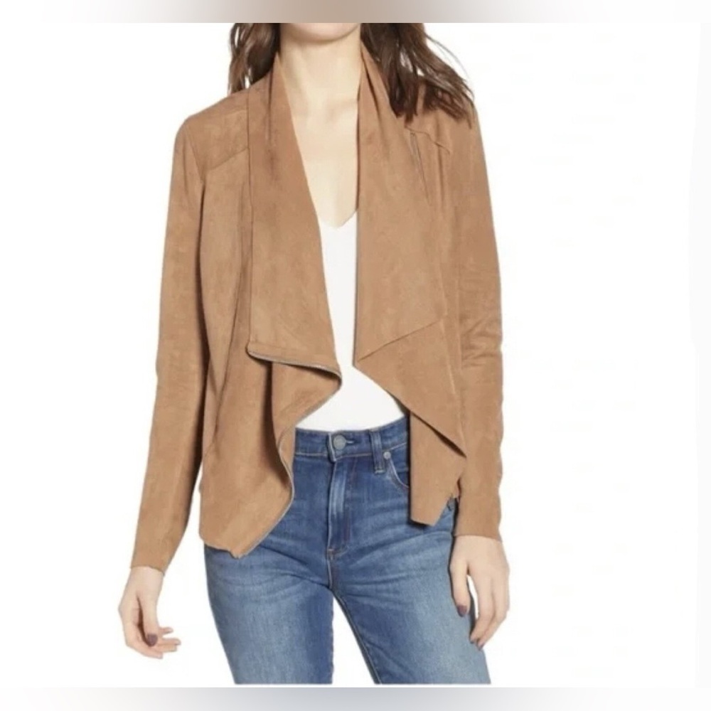 MNG Mango Genuine Brown Suede Jacket Small
